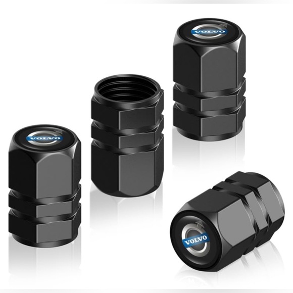 Volvo Metal Auto Car Tire Valve Stem Caps Compatible with Volvo s60 s90 xc60 xc4 - Picture 1 of 2